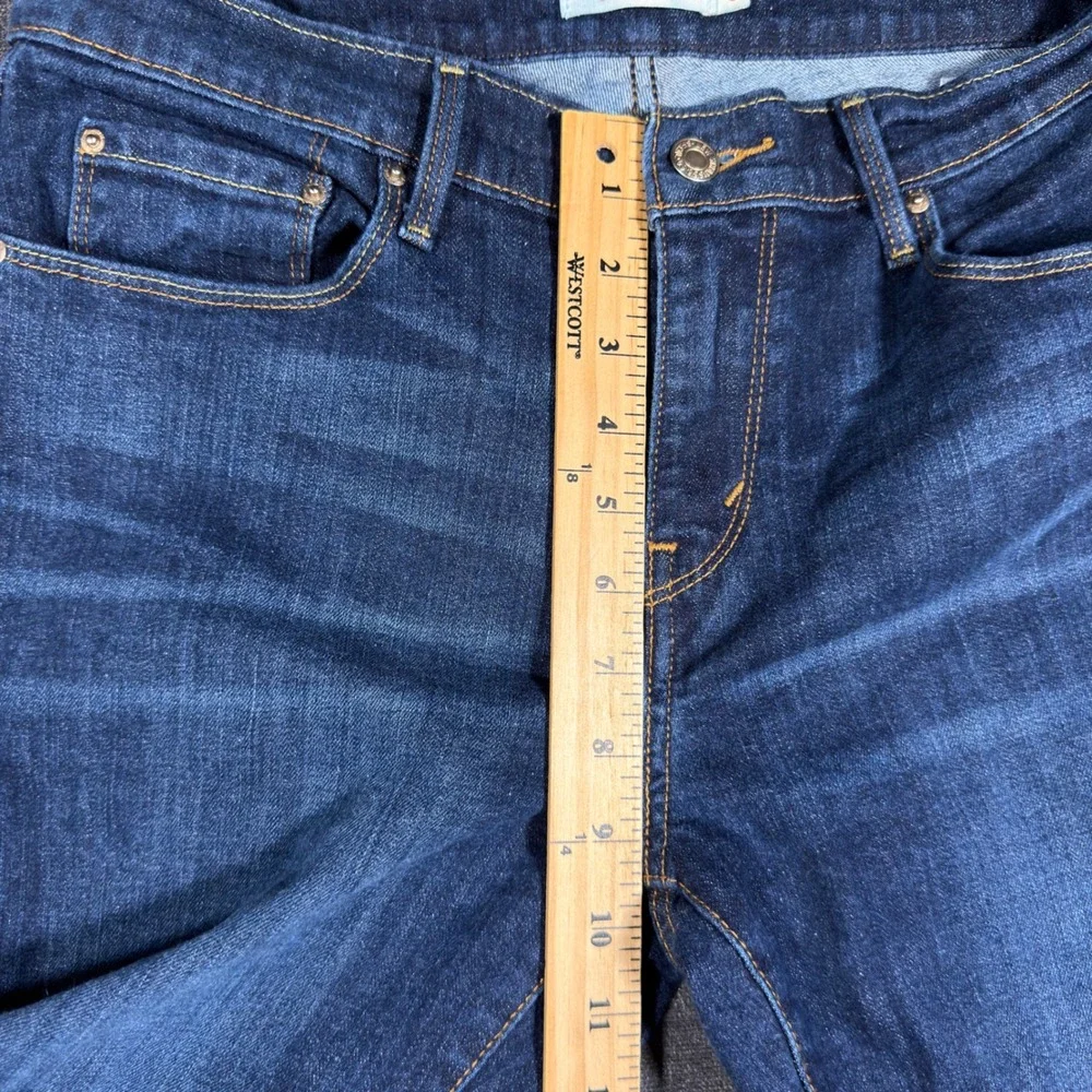Levi's 505 Straight Jeans Womens 8 Blue Mid Rise‎ Stretch Denim Classic Momcore